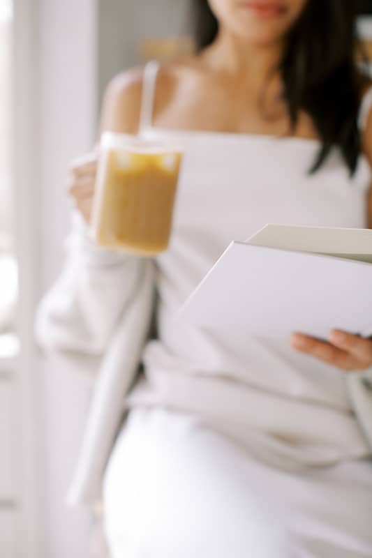 woman reading a book
