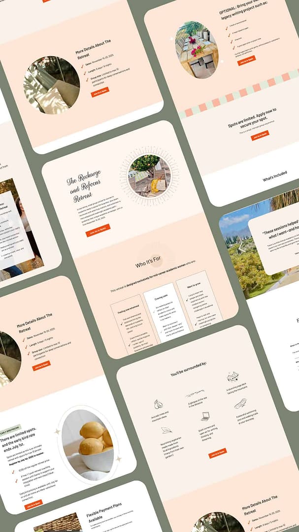 wix boho-style website design